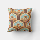 フローラレトロ: 70s壁紙リバイバル クッション (裏面)