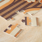 フローラレトロ: 70s壁紙リバイバル ジグソーパズル (側面)