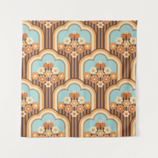 フローラレトロ: 70s壁紙リバイバル タペストリー