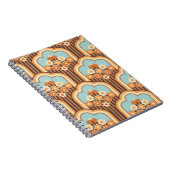 フローラレトロ: 70s壁紙リバイバル ノートブック (右側)