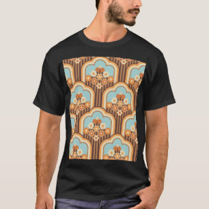 フローラレトロ: 70s壁紙リバイバル tシャツ