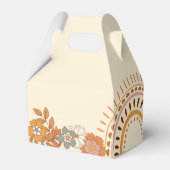 フローラレトロGroovy誕生日パーティー フェイバーボックス (裏面サイド)