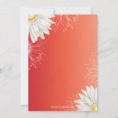 フローラレモダンッドデイジーブライダルシャワー 招待状 (裏面)