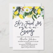 フローラレモンのメイン絞りブライダルシャワー招待 招待状 (正面)