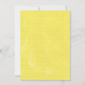 フローラレモンのメイン絞りブライダルシャワー招待 招待状 (裏面)