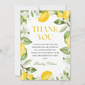フローラレモンシトラス1st誕生日 サンキューカード (正面)