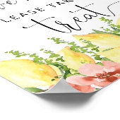 フローラレモンテーマラブイズスウィートトリート ポスター (角)