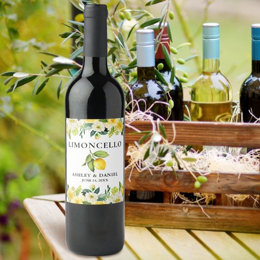 フローラレモンリモ結婚ンチェロボトルラベル リキュールボトルラベル
