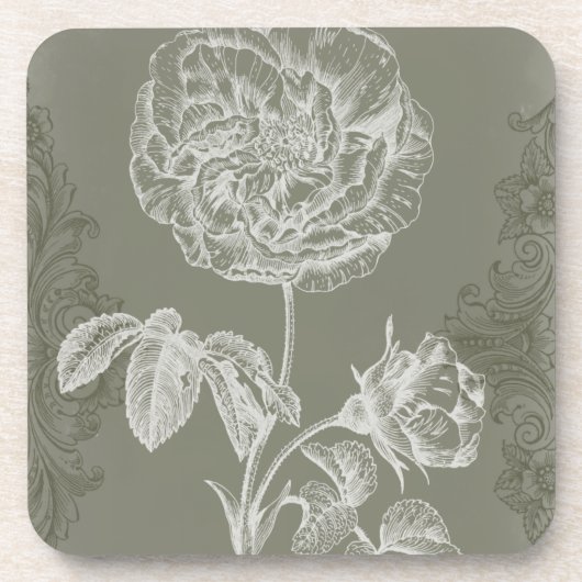 フローラレリーフ、 浮き彫りI コースター (正面)