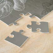 フローラレリーフ、 浮き彫りI ジグソーパズル (側面)