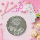 フローラレリーフ、 浮き彫りI ペーパープレート (パーティー)