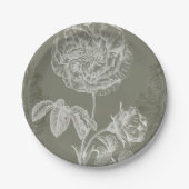 フローラレリーフ、 浮き彫りI ペーパープレート (正面)