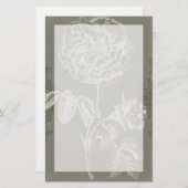 フローラレリーフ、 浮き彫りI 便箋 (正面/裏面)