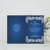 フローラレースサファイアブルー結婚式 プログラム (スタンド正面)