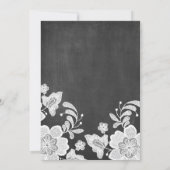 フローラレースシャルボードリハーサルディナー招待状 招待状 (裏面)