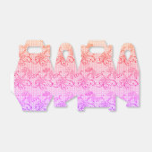 フローラレースパターンシェード（ピンクとオレンジ） フェイバーボックス (折り畳みなし)