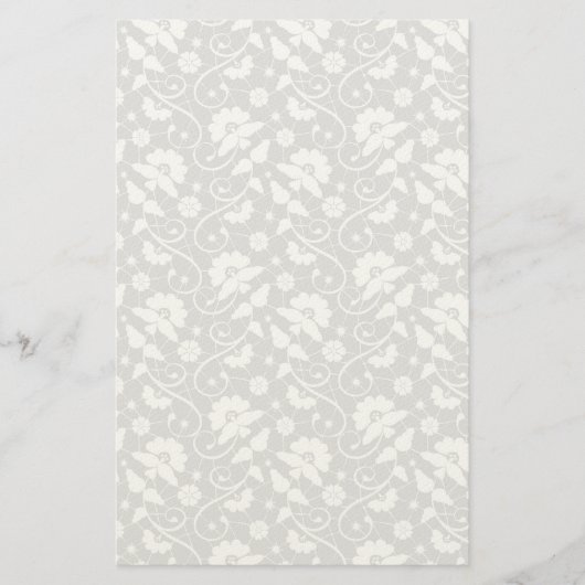 フローラレースパターン 便箋 (正面)