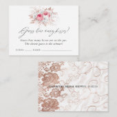 フローラレースブライダルシャワーゲキスをするーム エンクロージャーカード (正面/裏面)