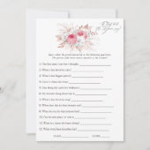 フローラレースブライダルシャワーゲーム 招待状 (正面)