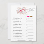 フローラレースブライダルシャワーゲーム 招待状 (正面)