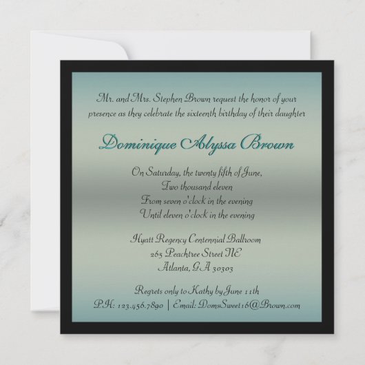 フローラレース招待状とダイヤモンドボウ 招待状 (裏面)