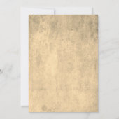 フローラレース素朴ビンテージウェディング招待状 招待状 (裏面)