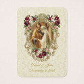 フローラレース結婚カトリック祈りの言葉カード (正面)