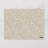 フローラレース結婚蝶 ポストカード (裏面)