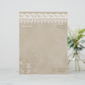 フローラレース結婚蝶 レターヘッド (スタンド正面)