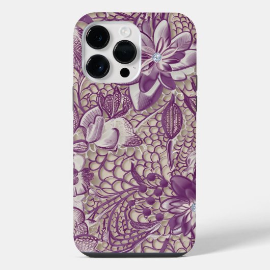 フローラレース iPhoneケース (裏面)