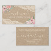 フローラレ素朴ース手作りカードスクラップブック作り 名刺 (正面/裏面)