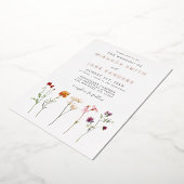 フローラレ結婚ズフォイル招待状 箔招待状 (回転した状態)