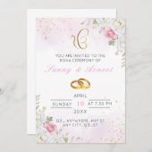 フローラロエレガントカ招待状カード 招待状 (正面/裏面)