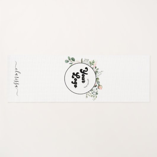 フローラロカスタムゴ会社の会社名エレガント ヨガマット (正面(横))