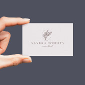 フローラロゴ、コンサルタントビモダンジネスカード 名刺