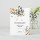 フローラロザリー写真葬儀弔問悔やみや弔慰 サンキューカード (スタンド正面)