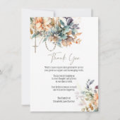 フローラロザリー写真葬儀弔問悔やみや弔慰 サンキューカード (正面)