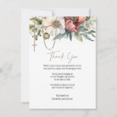 フローラロザリー写真葬儀弔問悔やみや弔慰 サンキューカード (正面)