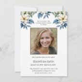 フローラロザリー写真葬儀弔問悔やみや弔慰 サンキューカード (裏面)