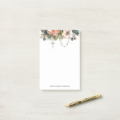 フローラロザリー宗教カトリック祈りの言葉 ポストイット (デスク上)