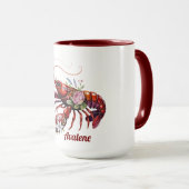 フローラロブスタークロフィッシュアート マグカップ (正面右)