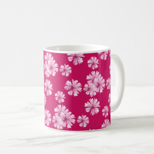 フローラロマンスさくらんぼ花 コーヒーマグカップ (正面右)