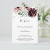 フローラロマンスウェディングレセプションカード エンクロージャーカード (スタンド正面)