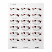 フローラロマンスウェディングRSVP住所 シール (フルシート)