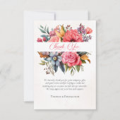 フローラロマンスウォーター色ありがとう サンキューカード (正面)