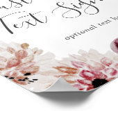 フローラロマンスカード&ギフトカスタム文字標識 ポスター (角)