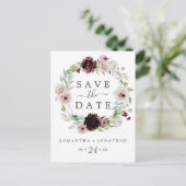 フローラロマンスセーブ・ザ・デート案内はがき インビテーションポストカード (スタンド正面)