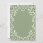 フローラロマンスチノイスリーセージブライダルシャワー 招待状 (裏面)