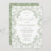 フローラロマンスチノイスリーセージブライダルシャワー 招待状 (正面/裏面)