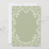 フローラロマンスチノイスリーユーカリブライダルシャワー 招待状 (裏面)